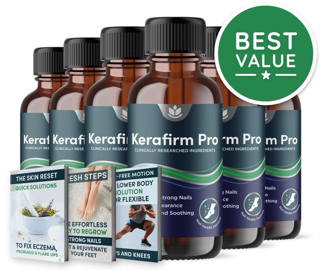 Kerafirm Pro 6 bottle package with free bonuses